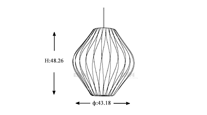 BVH博威灯饰 Bubble Lamp Pear Crisscross Pendant 大号吊灯